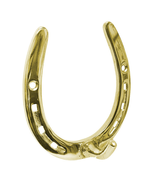 Solid Brass Large Horseshoe Hook
