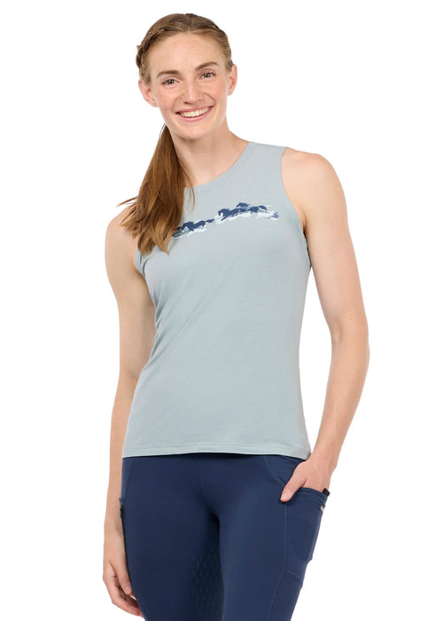 Kerrits Women's Horse Mirage Tank- Shoreline