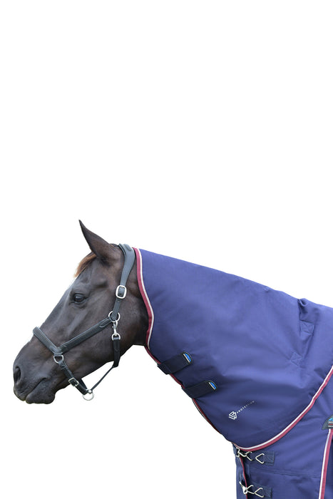 WeatherBeeta ComFiTec Essential Turnout Neck Cover 0g, Navy/Burgundy