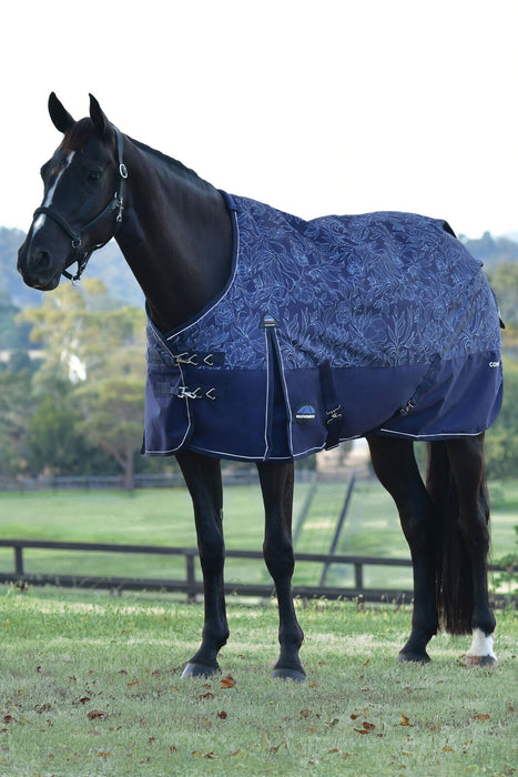 Weatherbeeta Comfitec Essential Turnout Standard Neck 220g- Limited Edition Floral Print