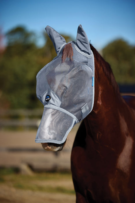 WEATHERBEETA COMFITEC DURABLE MESH FLY MASK WITH EARS & NOSE