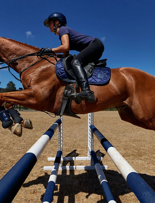 Satin Luxe Air-Tec Euro Jump Shaped Saddle Pad