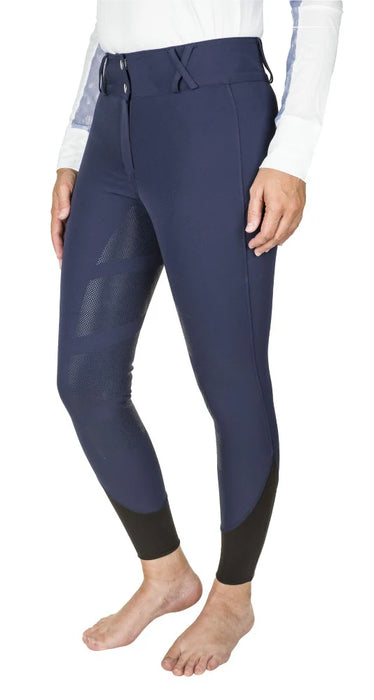 Equine Couture Charlotte Silicone Full Seat Breech - navy