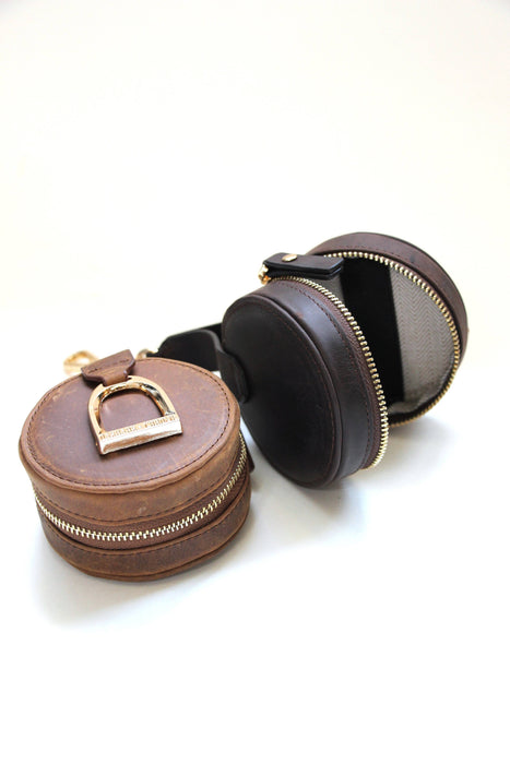 Oakbark & Chrome - Stirrup Accessory Keeper in Brindle