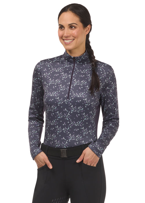 Kerrits In The Zone Coolcore Long Sleeve Ladies Shirt- Print Happy Herd