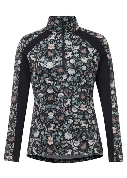 Kerrits Women's First Level Quarter Zip Fleece Horse Riding Tech Top