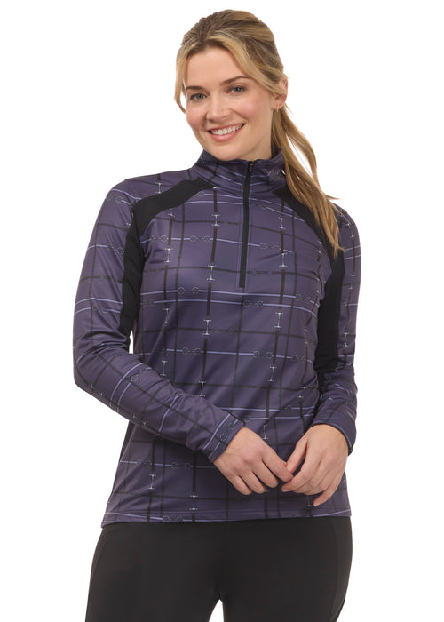 Kerrits Women's First Level Quarter Zip Fleece Horse Riding Tech Top