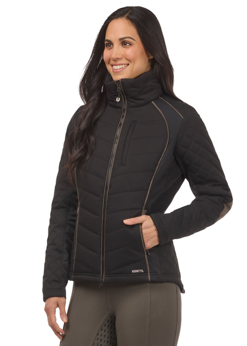 Kerrits Ladies Stablemate Quilted Riding Jacket Black