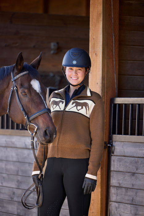 Kerrits® Reflections Horse Full Zip Sweater- Ladies