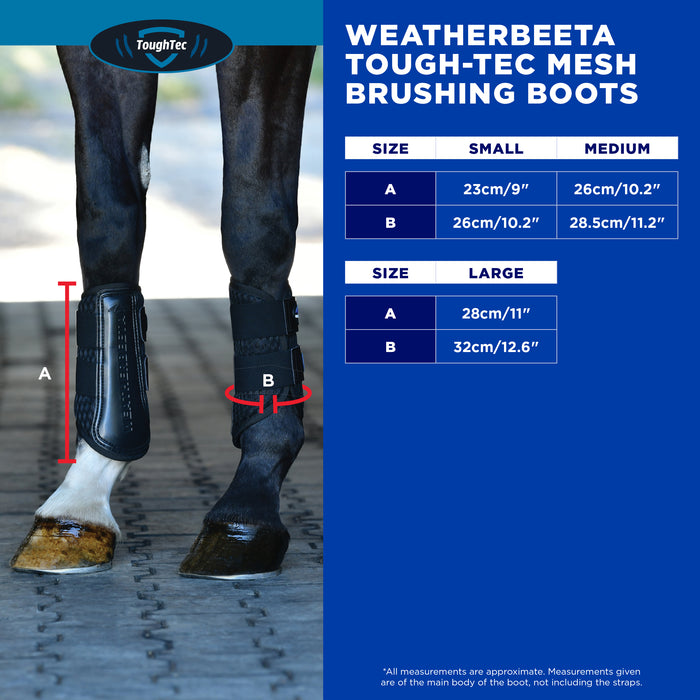 Weatherbeeta Tough-Tec Mesh Brushing Boots