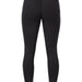 Black high-waisted equestrian riding tights with side ventilation perforations on the thighs, shown from the back against a white background.