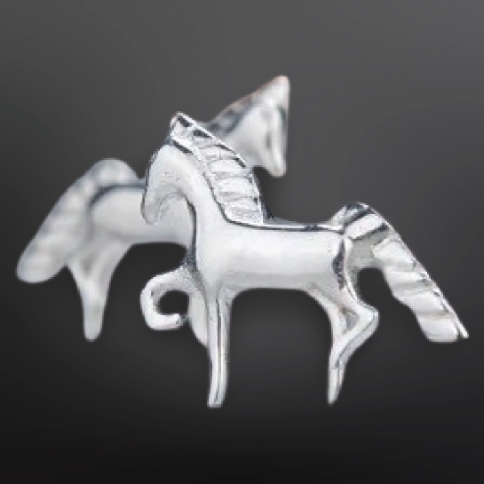 Westrian International - Sterling Silver Mini Horse Stud Earrings