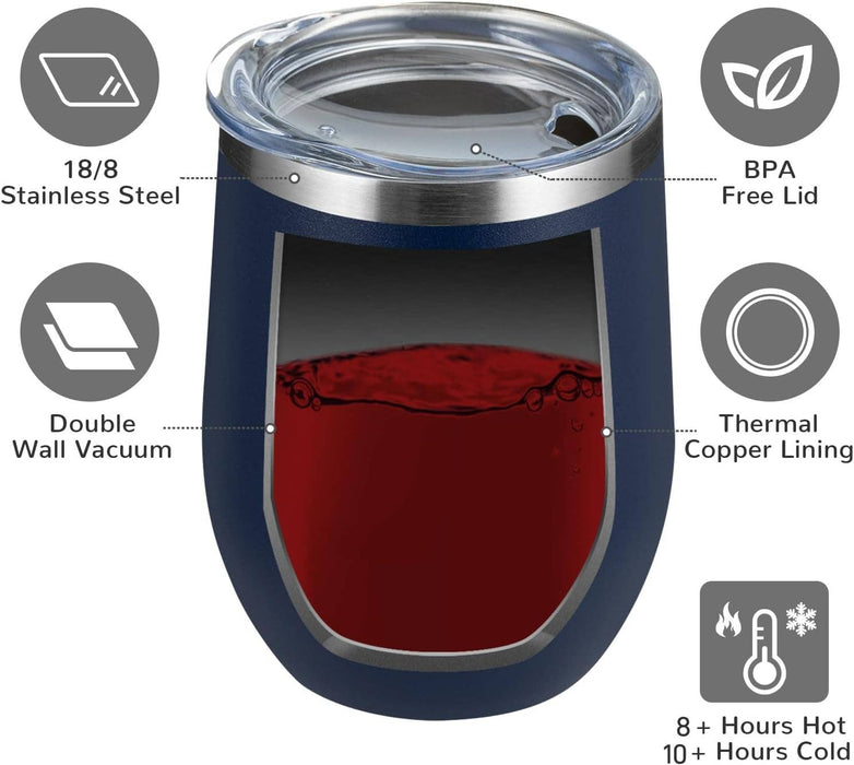 Equine & Design, LLC - Unstable Equestrian Steel Wine Tumbler