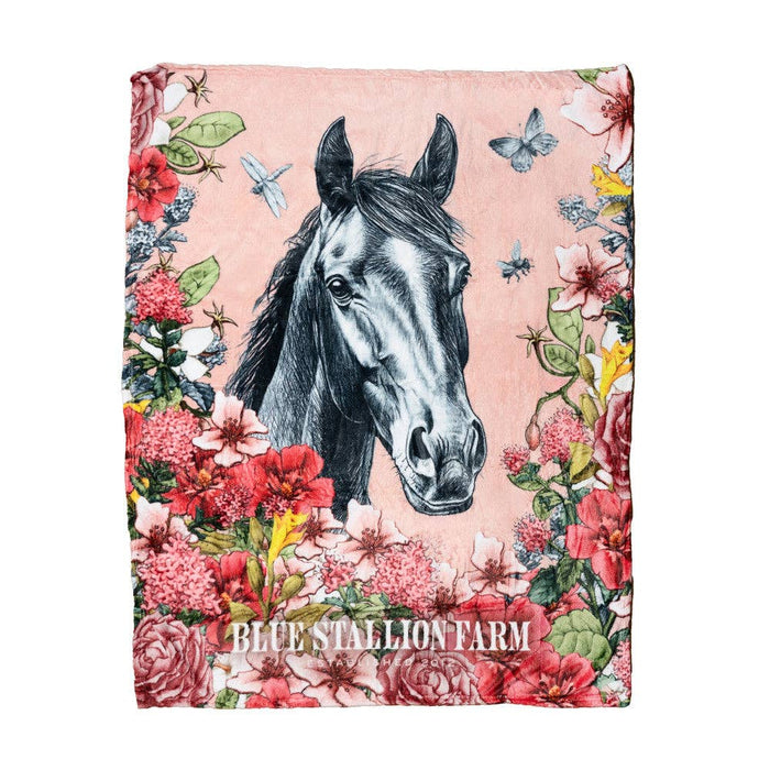 Blue Stallion Farm Throw Blanket