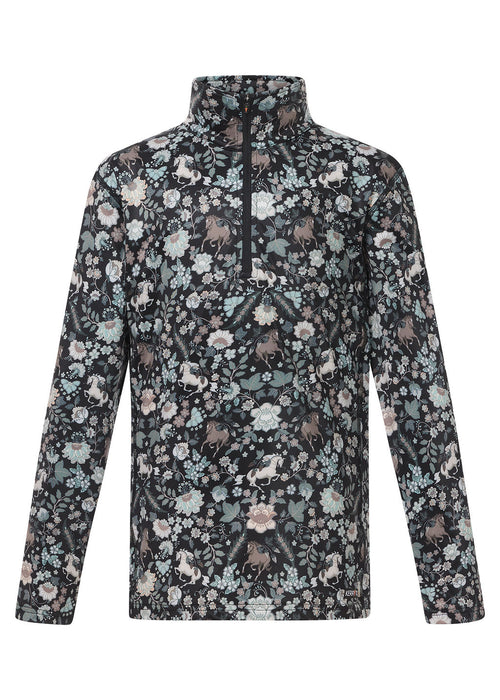 Kerrits KidsFirst Level Quarter Zip Stretch Fleece Tech Top