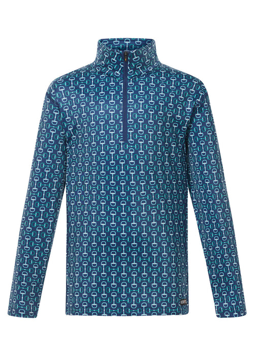 Kerrits KidsFirst Level Quarter Zip Stretch Fleece Tech Top