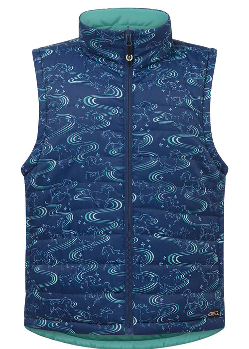 Kerrits Kids Ride the Wind Reversible Quilted Riding Vest