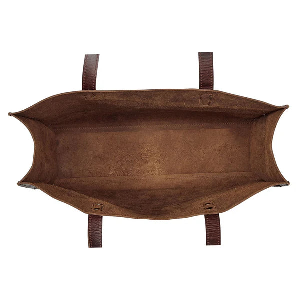 AWST Int'l Snaffle Bit Leather Tote Bag