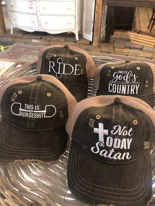 Westrian International - This is HorseShit Distressed Trucker Baseball Cap