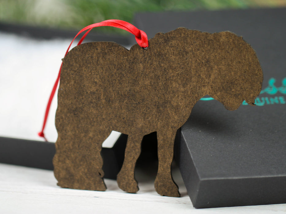 Classy Equine - Bay Shetland Pony Ornament - Pony Christmas Ornament