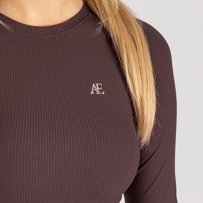 Aubrion Equestrian Ribbed Long Sleeve Top Ladies