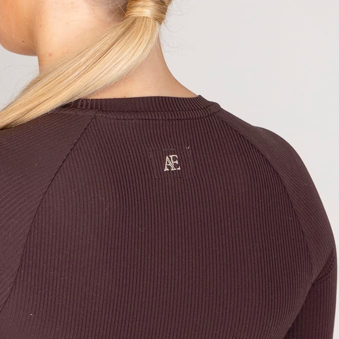 Aubrion Equestrian Ribbed Long Sleeve Top Ladies