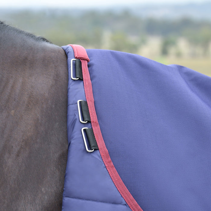 WeatherBeeta ComFiTec Essential Turnout 100g, Navy/Burgundy