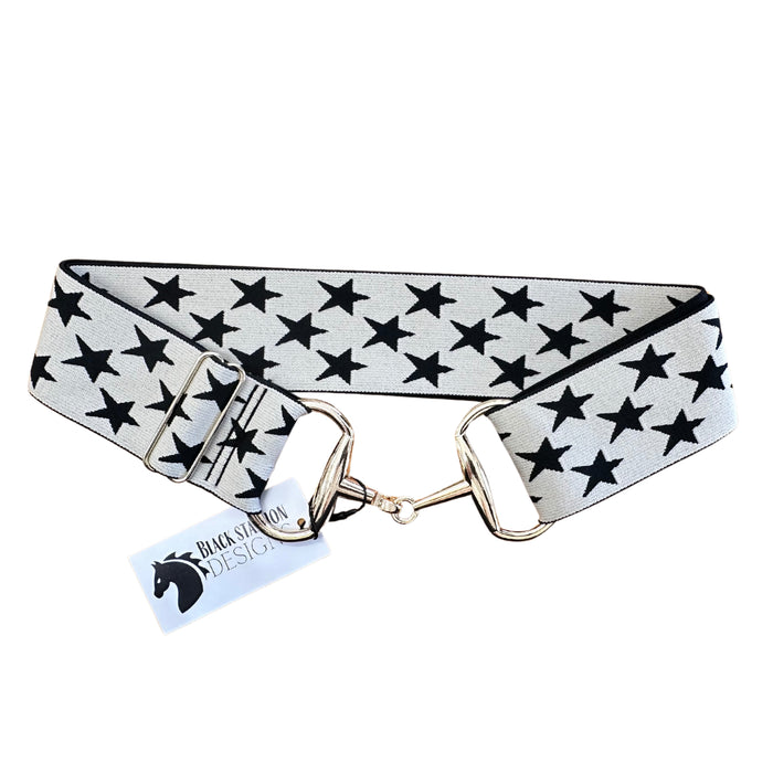 Black Stallion Designs Snaffle Bit Elastic Belt