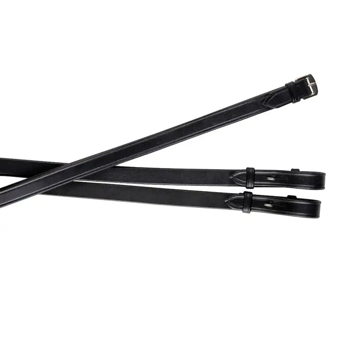 All Leather Flat Rein with stud black 54"