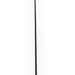 A long black riding crop or whip with a textured black and gray grip handle and a silver metal tip, shown vertically on a plain white background.