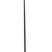 A long black riding crop with a curved tip and a textured black grip, shown vertically against a plain white background.