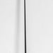 A long black riding crop with a curved hook end and a textured black grip, standing vertically against a plain light gray background.