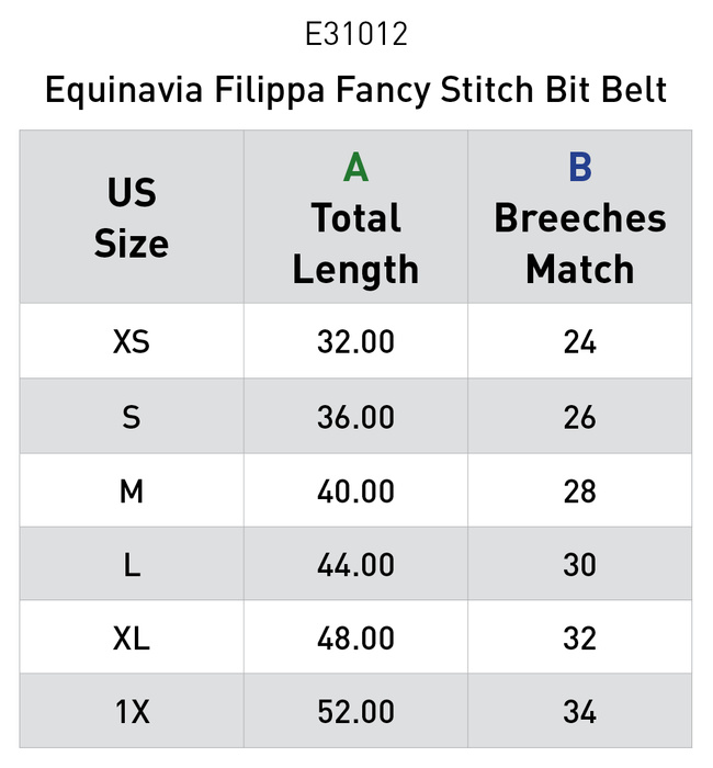 Equinavia Filippa Fancy Stitch Bit Belt