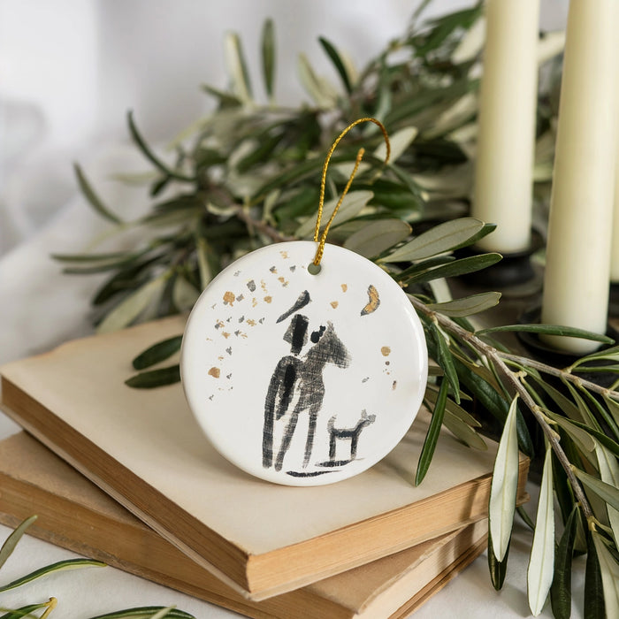 Bettina Norton Artwork - Ceramic Horse Ornaments - Equestrian Christmas Decor HorsGrl