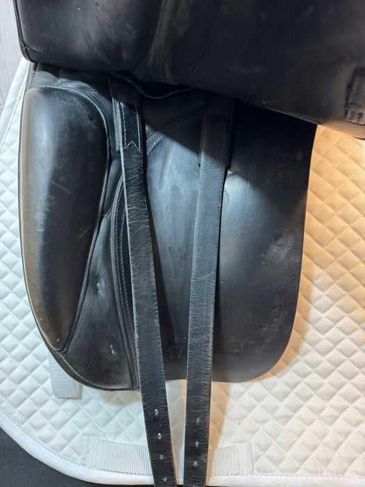Used International Saddlery Dressage Saddle - 17.5" Medium Tree