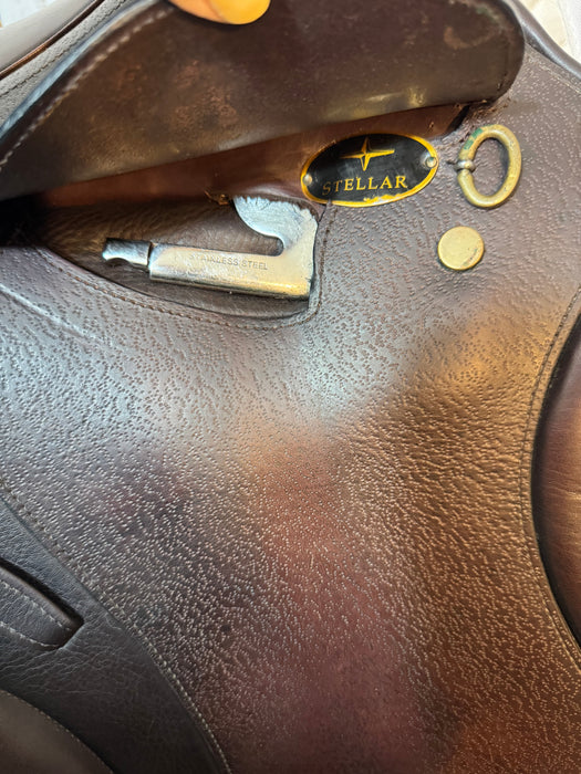 Used Stellar Monoflap Jump Saddle - 18" Medium Tree