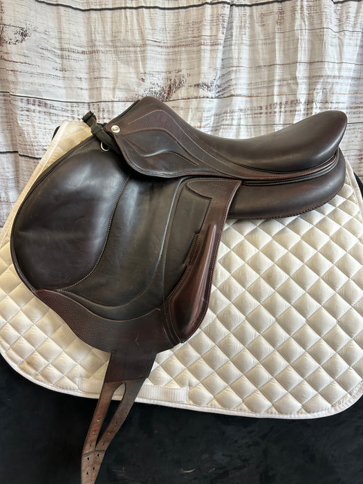 Used 2019 Devoucoux Chiberta Lab Jump Saddle 17"