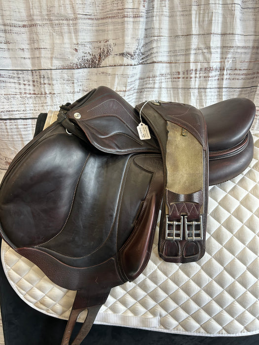 Used 2019 Devoucoux Chiberta Lab Jump Saddle 17"