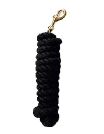 3/4" Cotton Lead Rope with Brass Snap