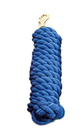3/4" Cotton Lead Rope with Brass Snap