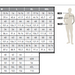 A sizing chart and measurement guide for men's clothing, showing a size table from XS to XXXL with chest, waist, hip, sleeve, and neck measurements, plus a measurement guide on the right.