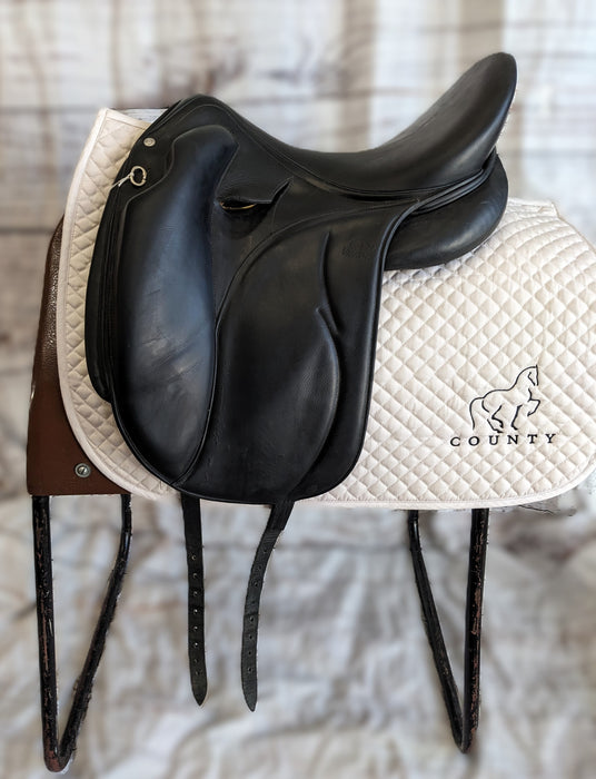 Used 2017 Devoucoux Makila Lab D3D Dressage Saddle - 17.5"