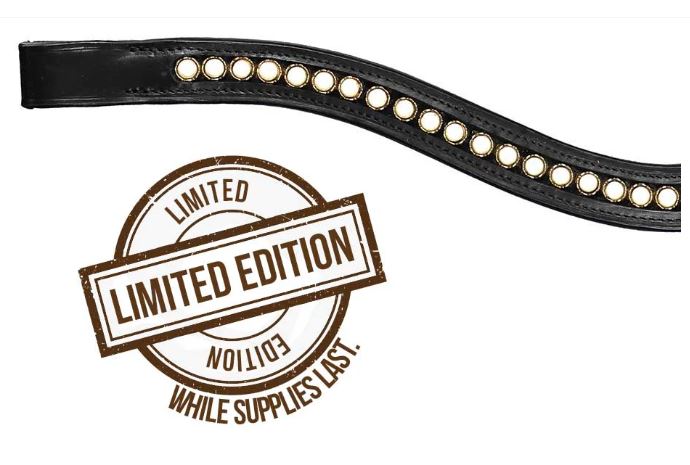 Grewal Equestrian ® Pearl Swoop Browband - Limited Edition