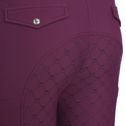 Dapplebay Sport Full Seat Breeches Plum