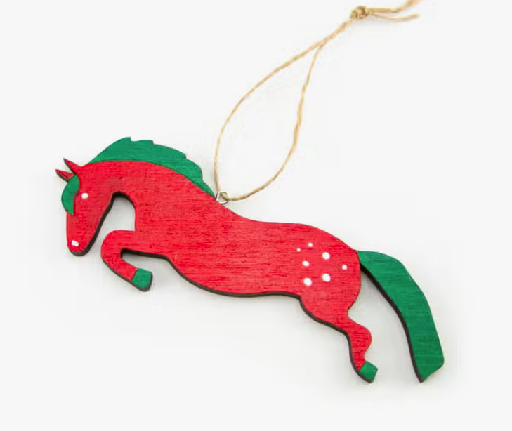 Jumping Horse Ornament — The Hitching Post Tack Shop