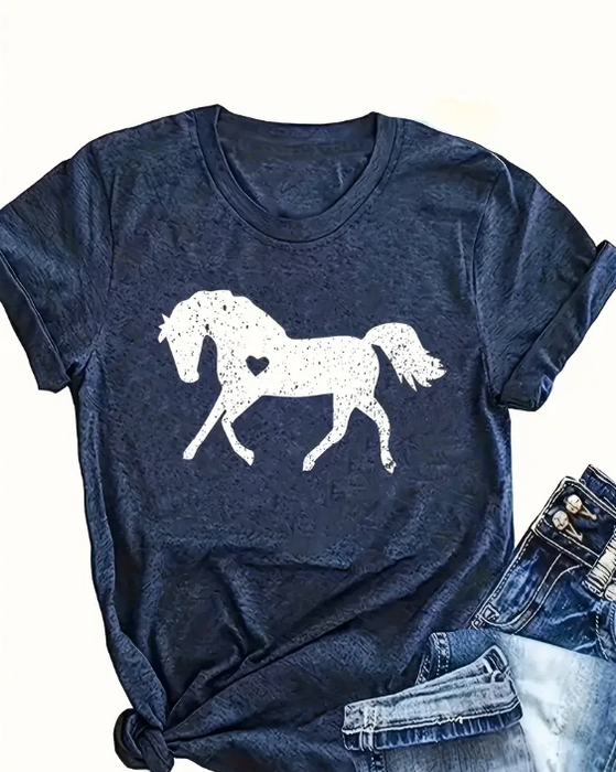 Womens Horse Heart T-Shirt