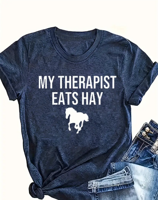 Womens Horse Therapist T-Shirt