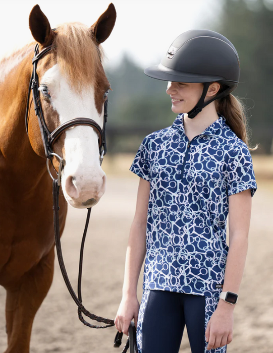 Kids Breeze Ice Fil® Short Sleeve Riding Shirt