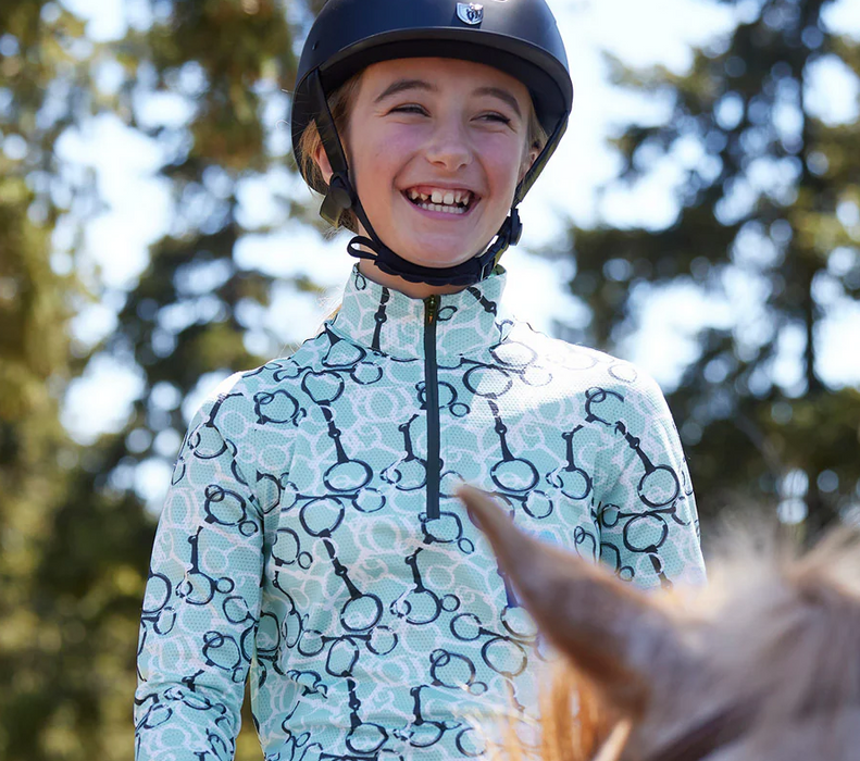 Kids Breeze Ice Fil® Long Sleeve Riding Shirt