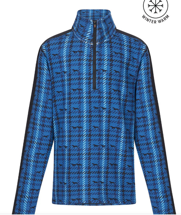 Kids Muzzle Nuzzle Fleece Half Zip Riding Top